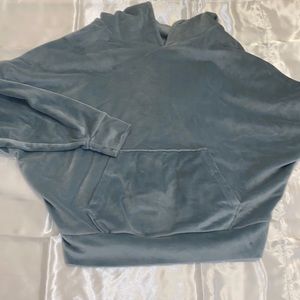 american eagle velvet hoodie